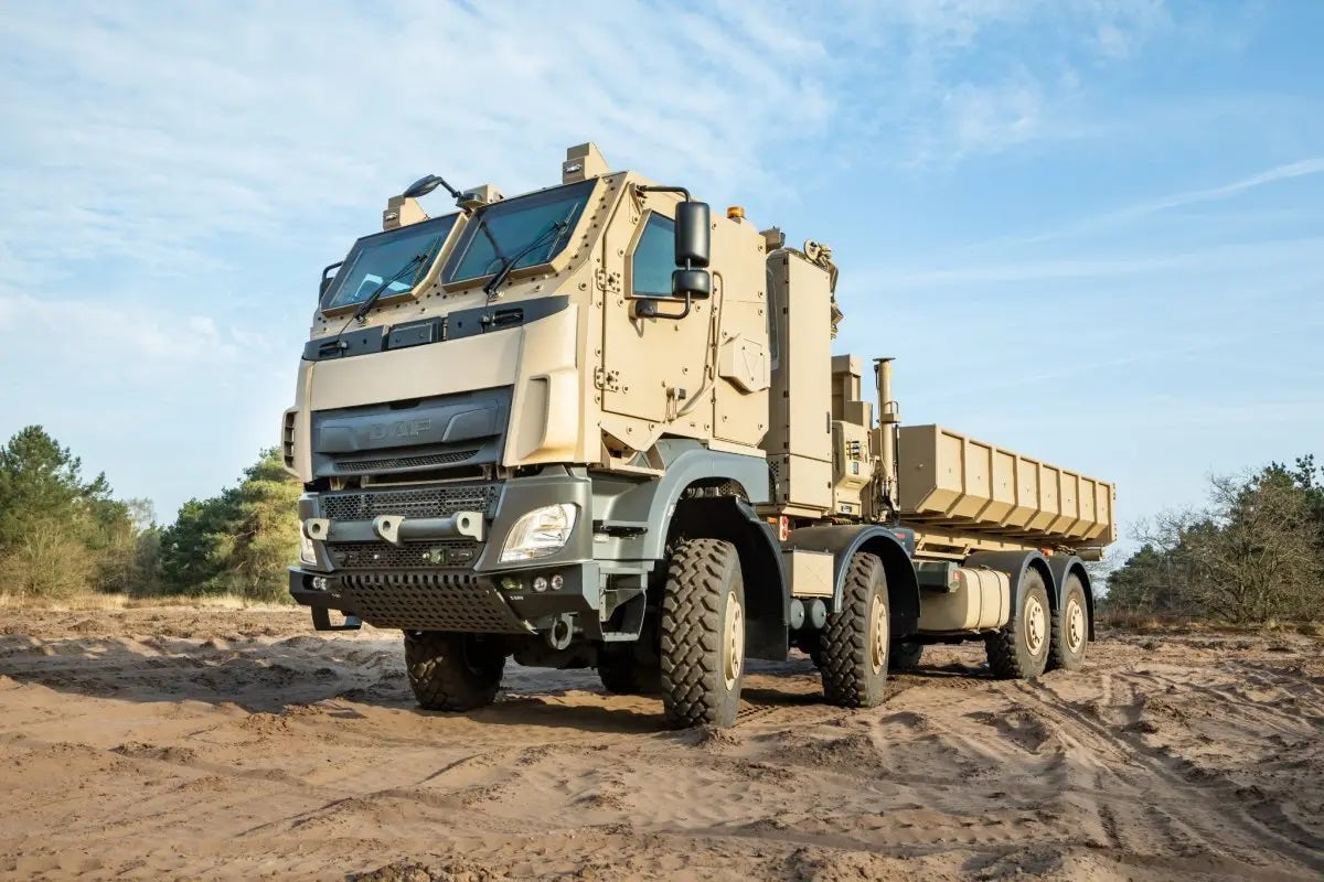 nové logistické vozidlo DAF na podvozku TATRA pro belgickou armádu