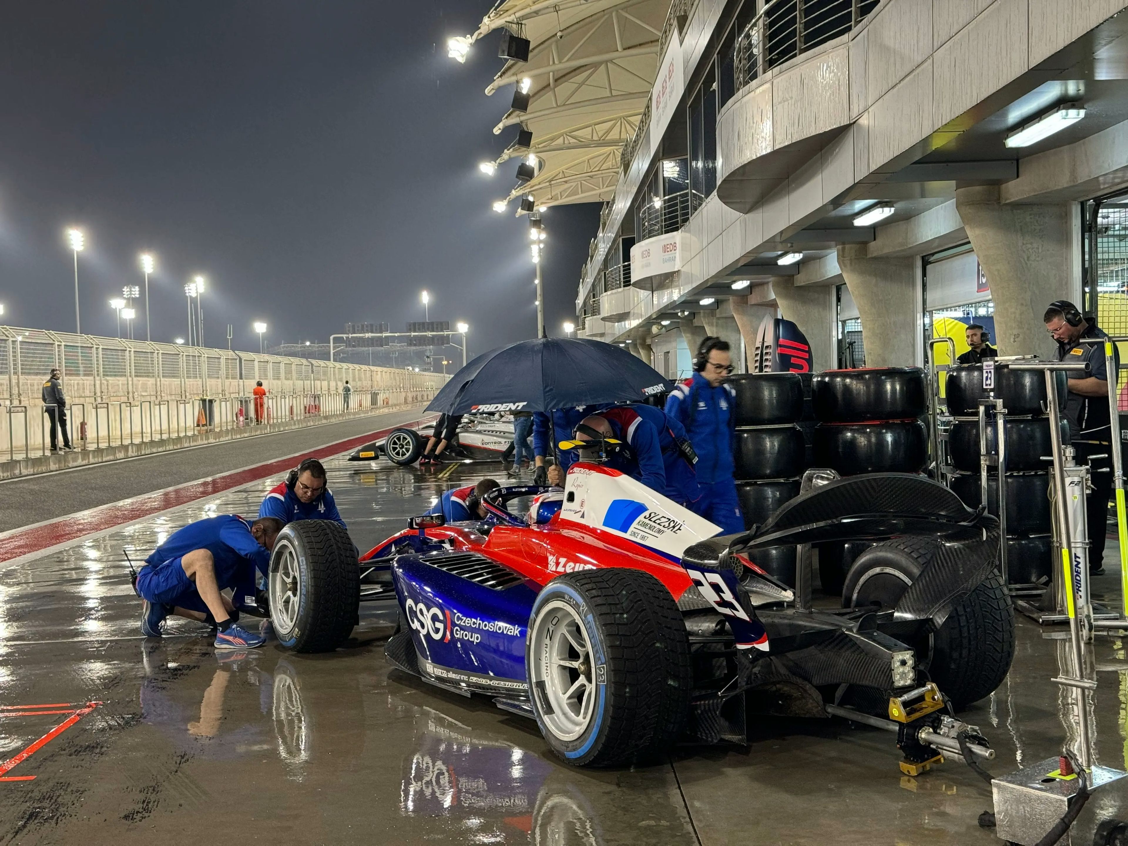 Roman Stanek at the tests in Bahrain