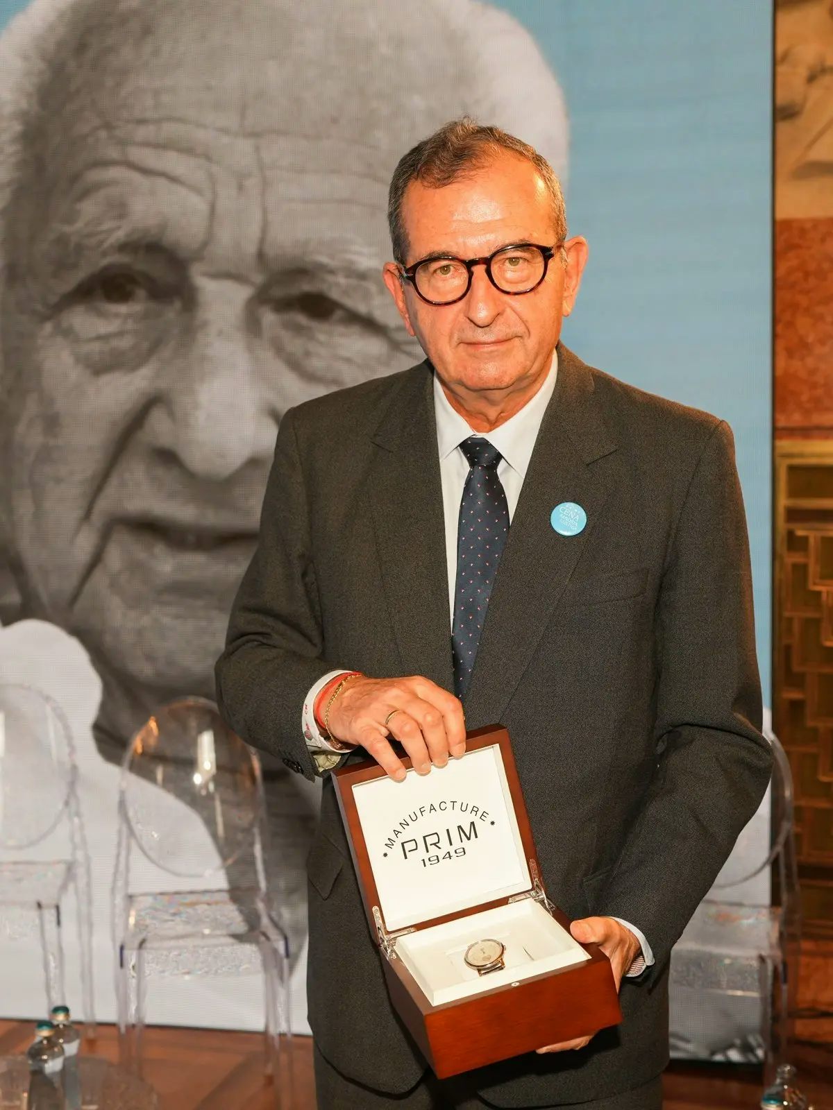 Cyril Höschl with a PRIM watch