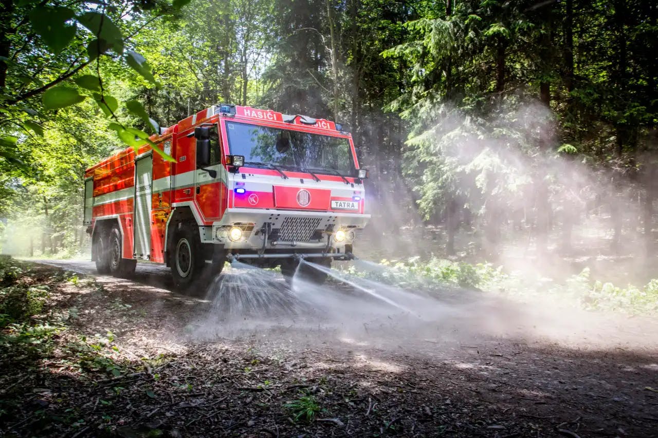 Firefighting Tatra Truck