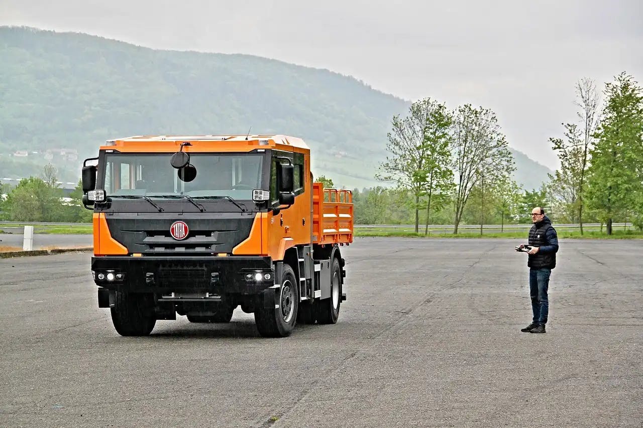 Self driving Tatra truck